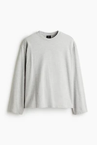 Oversized Long-Sleeved Jersey Shirt
