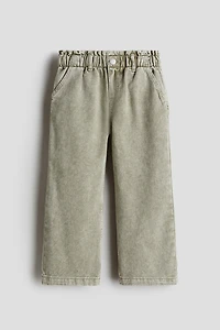 Wide Leg Paper-bag Jeans