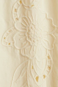 Pantalon de pyjama brodé