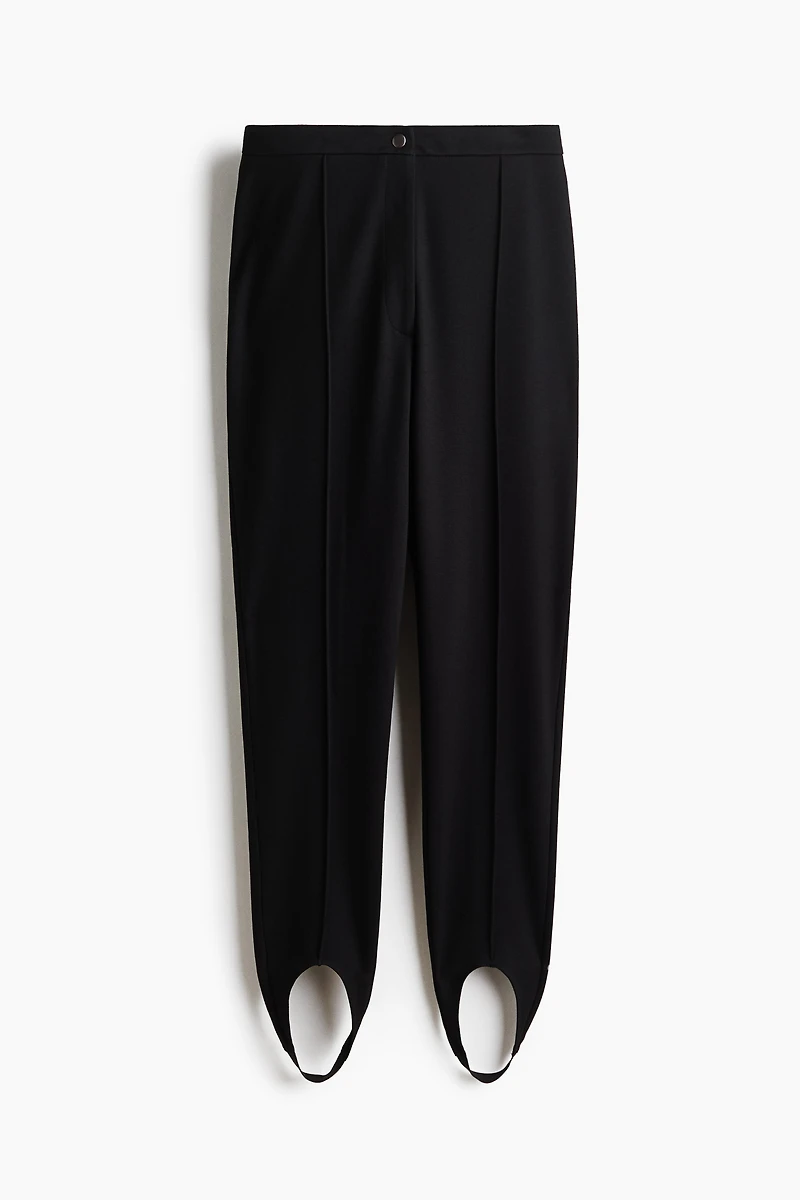 Crease-Front Stirrup Leggings