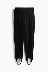 Crease-Front Stirrup Leggings