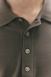 Polo coupe classique en fin tricot