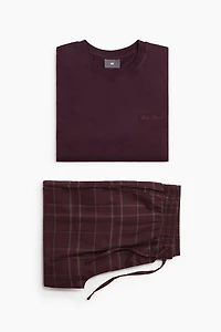 T-shirt et pantalon de pyjama en coton