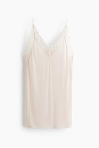 Nuisette en viscose mélangée avec dentelle