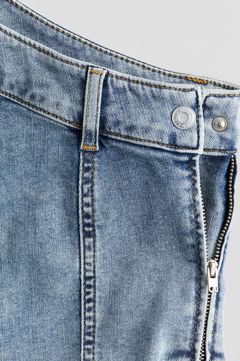 Denim One-Shoulder Top