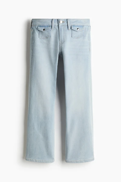 Flared Low Ankle Jeans