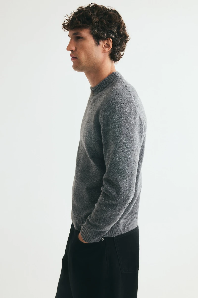 Regular-Fit Brushed Sweater