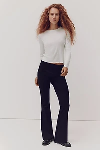 Pantalon évasé en jersey