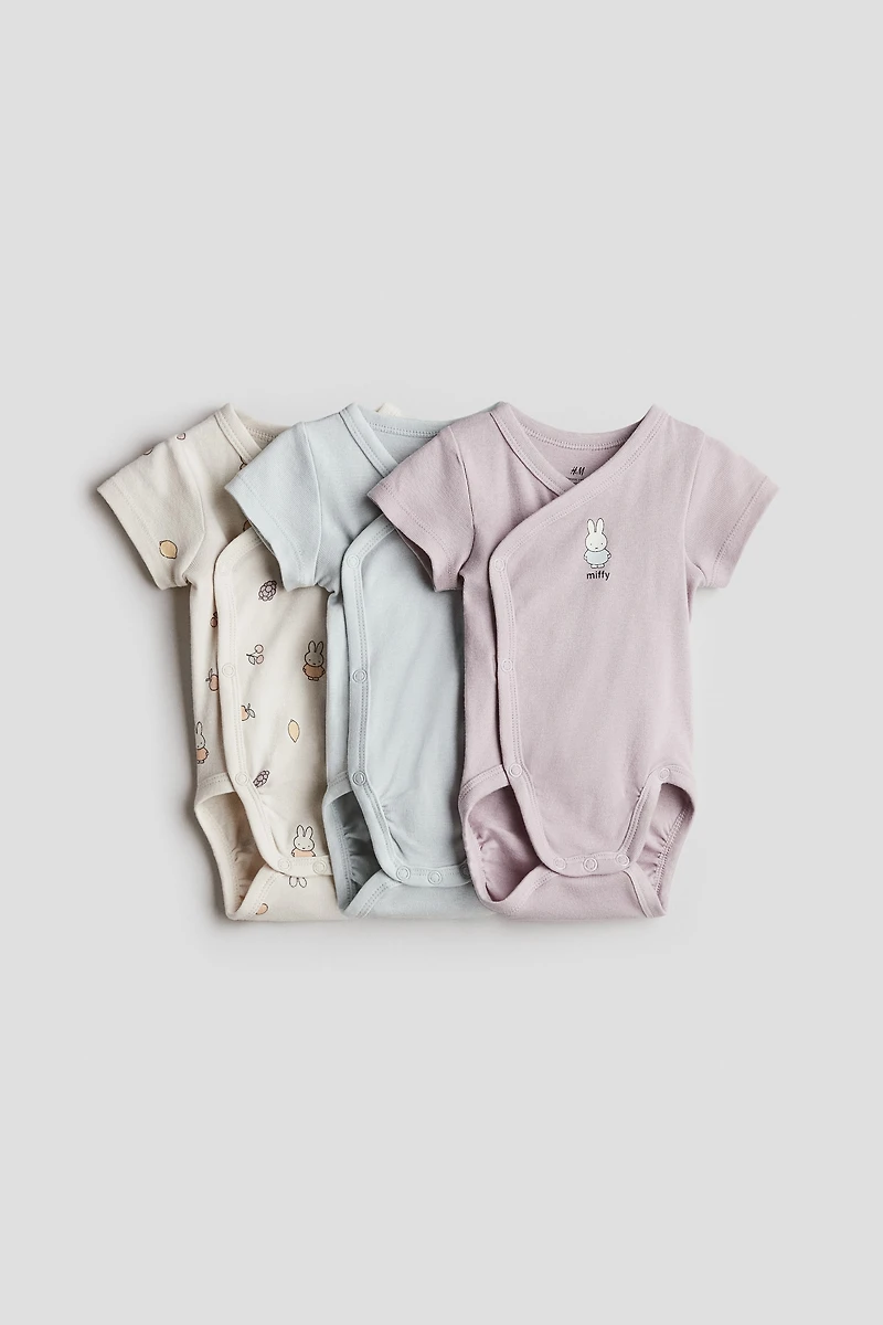 Lot de 3 maillots cache-couche croisés en coton
