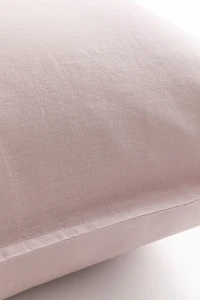 Washed Linen-blend Pillowcase
