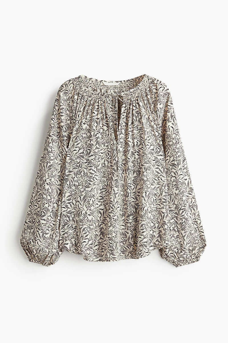 Oversized Crêpe Blouse