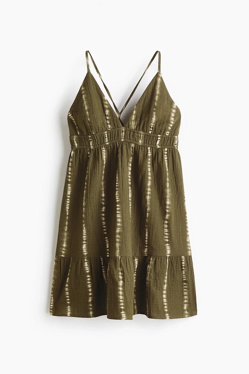 Open-Back Muslin Dress