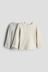 2-pack Cotton Henley Shirts
