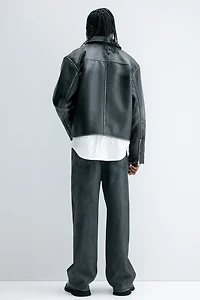 Veste classique en tissu enduit