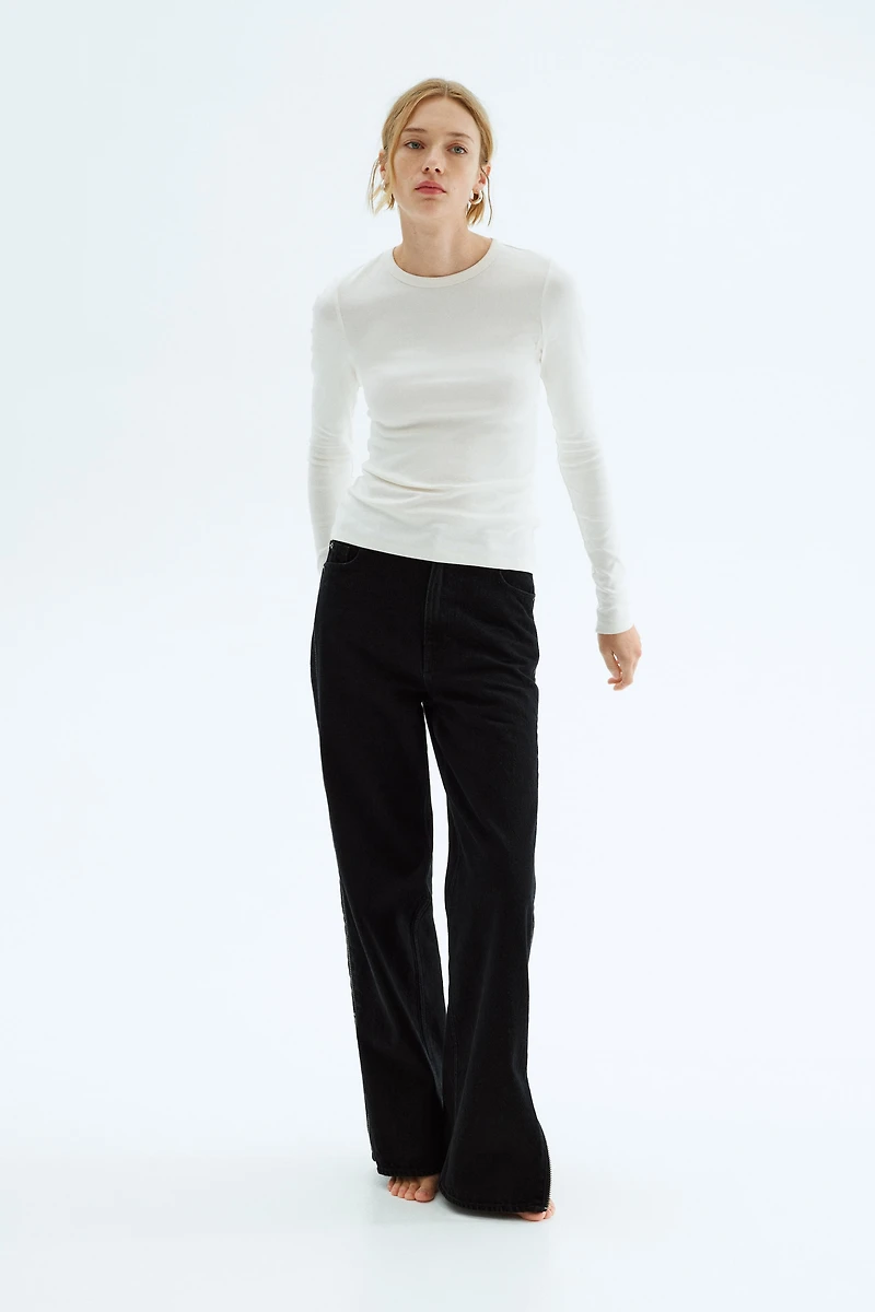 Haut à manches longues en jersey