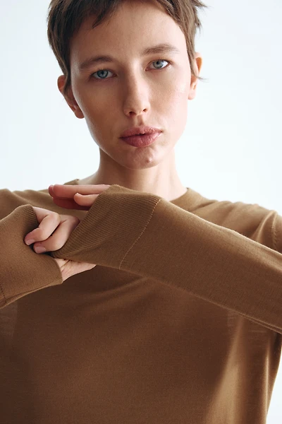 Chandail en laine mérinos