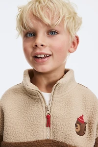 Teddy Fleece Half-Zip Sweatshirt