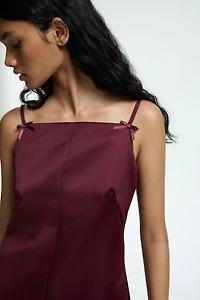 Satin Strappy Dress