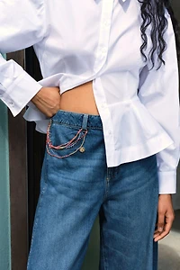 Jean taille haute jambes ballon