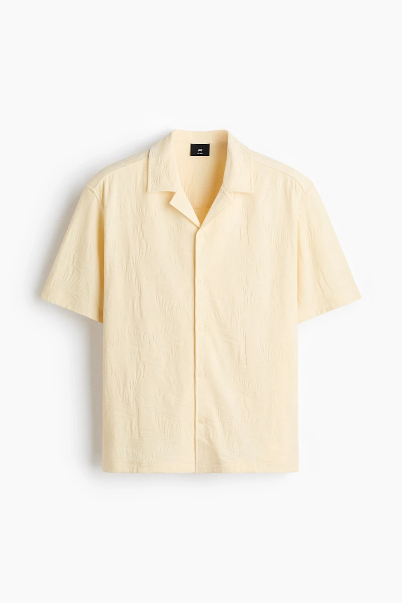 Relaxed-Fit Jacquard-Jersey Resort Shirt