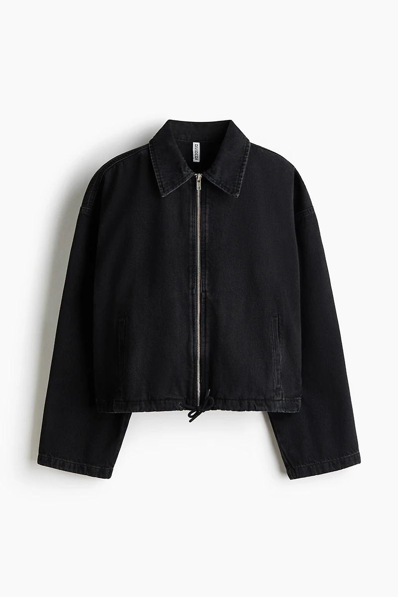 Denim Jacket with Collar