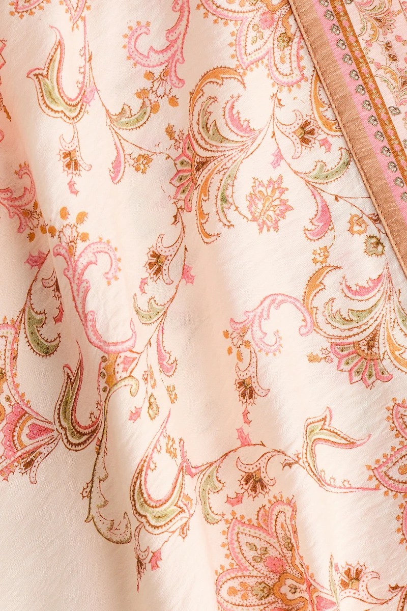 Robe ample à ceinture nouer