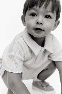 2-Piece Polo Shirt and Shorts Set
