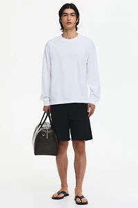 Regular-Fit Linen-Blend Shorts