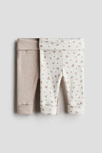 Lot de 2 leggings à taille ajustable