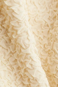 Bubble-Hem Bandeau Dress