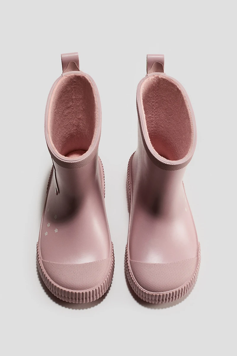 Fleece-Lined Rubber Boots