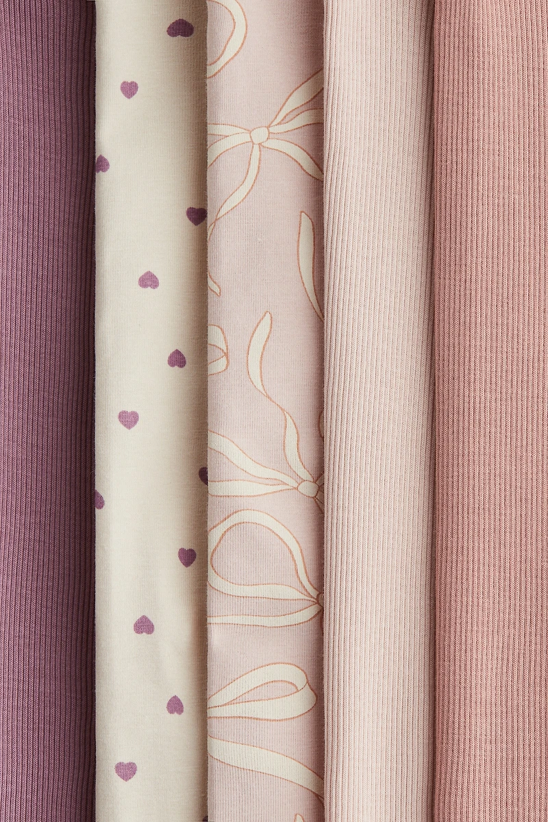 Lot de 5 leggings en coton