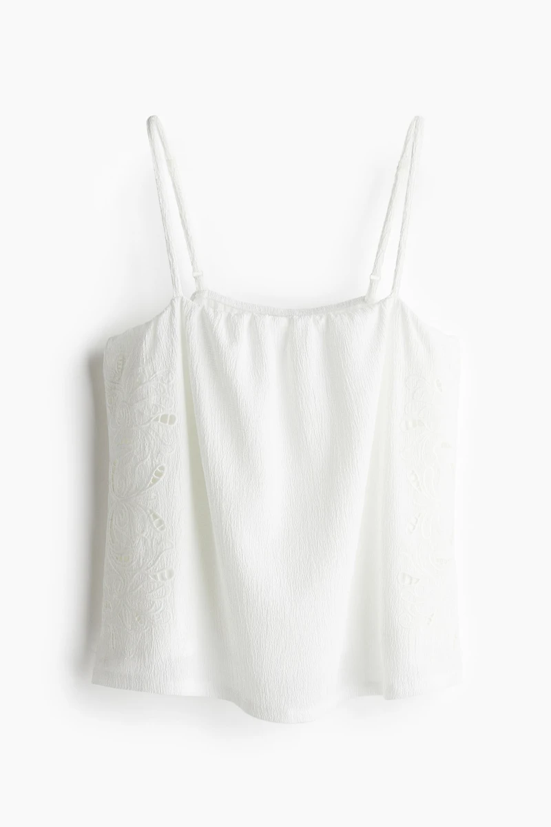 Camisole Top with Eyelet Embroidery