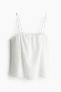 Camisole Top with Eyelet Embroidery