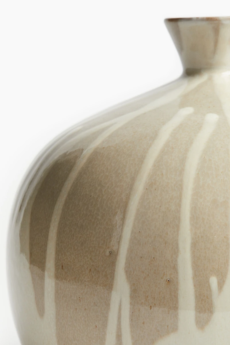 Hand-Painted Terracotta Vase