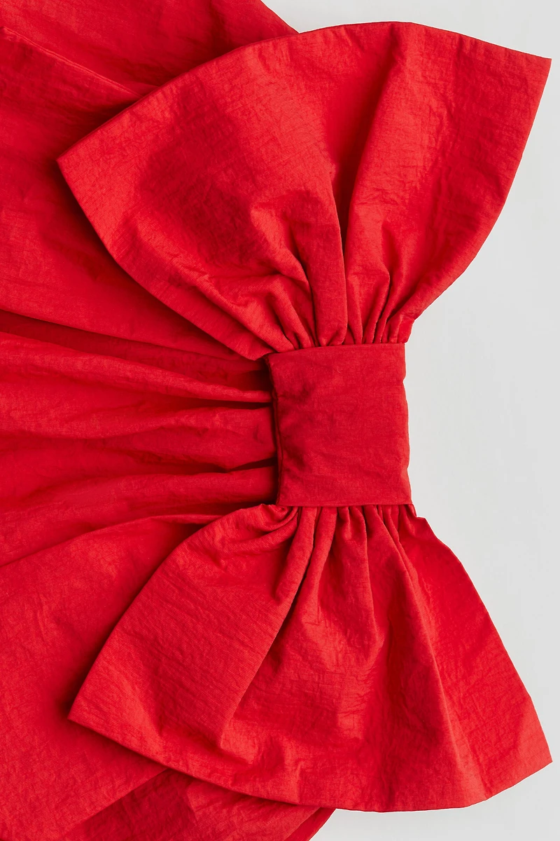 Bow-Detail Balloon Skirt