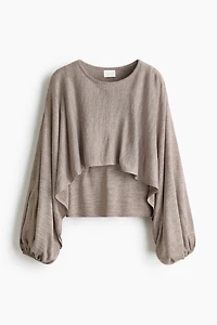 Layered Fine-Knit Top