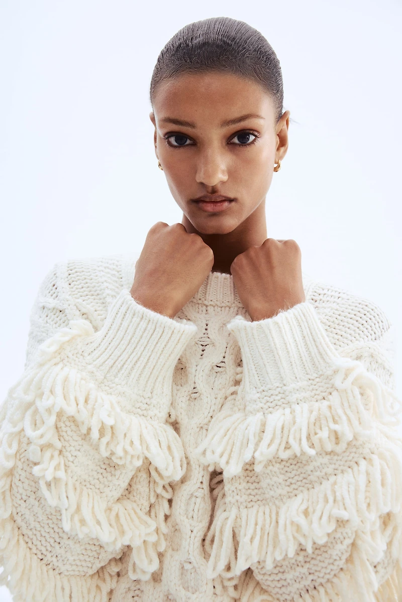 Sweater with Fringe