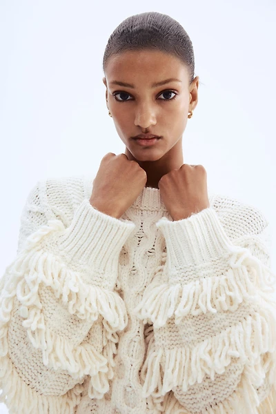 Sweater with Fringe