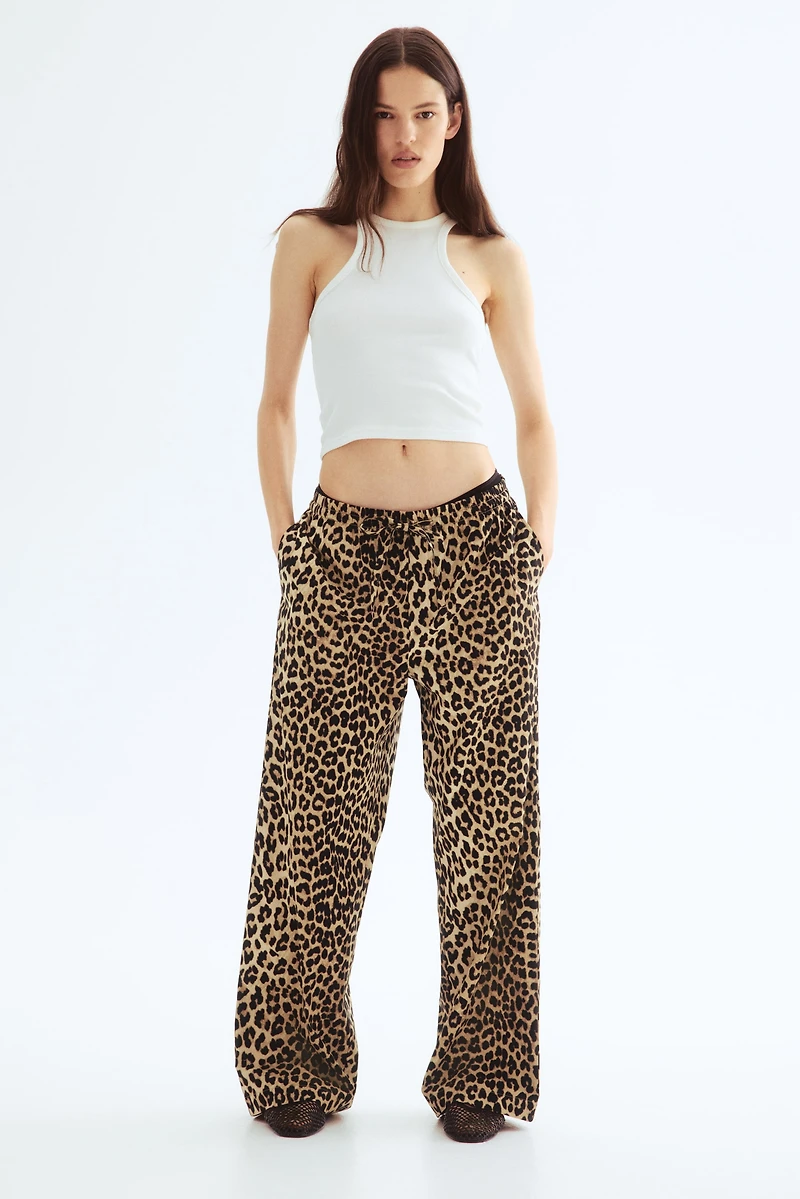 Cotton Drawstring Pants