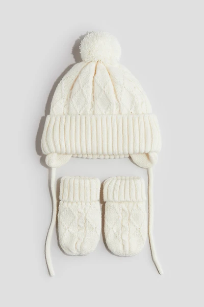 Ensemble 2 pièces avec bonnet et mitaines