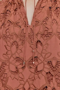 Eyelet Embroidered Dress