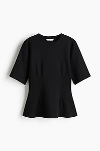 Tapered-Waist Interlock T-Shirt
