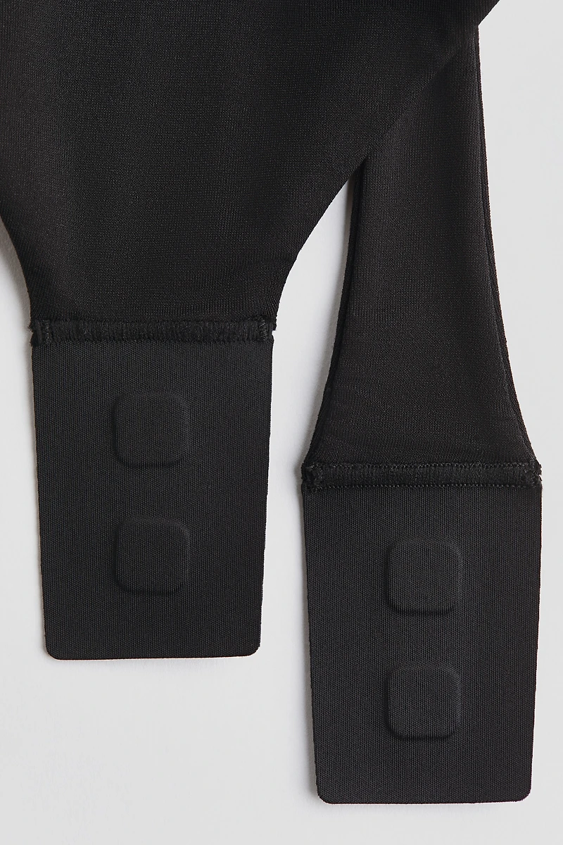 Sculpting Long-Sleeved Thong Bodysuit