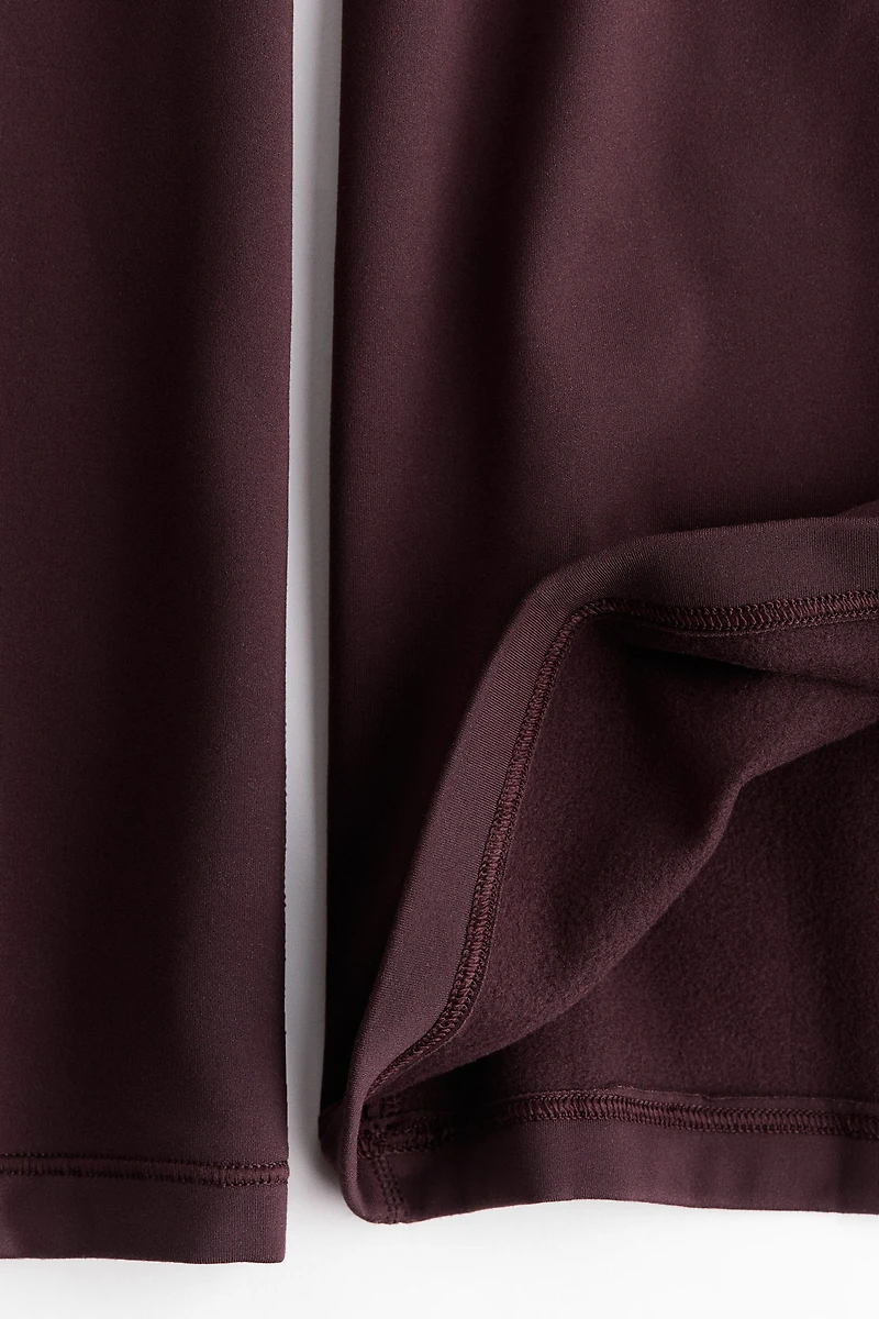 Flared Sports Fleece Leggings with SoftMove™