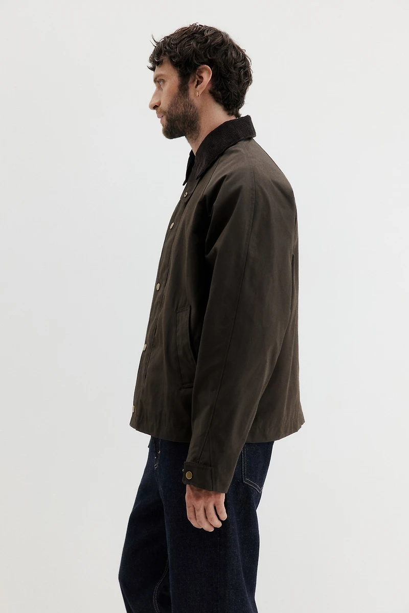 Veste en coton ciré