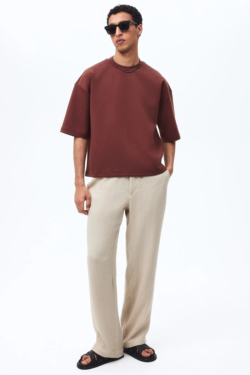 Oversized-Fit Scuba T-Shirt