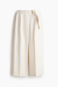 Straight-Leg Pants with Belt