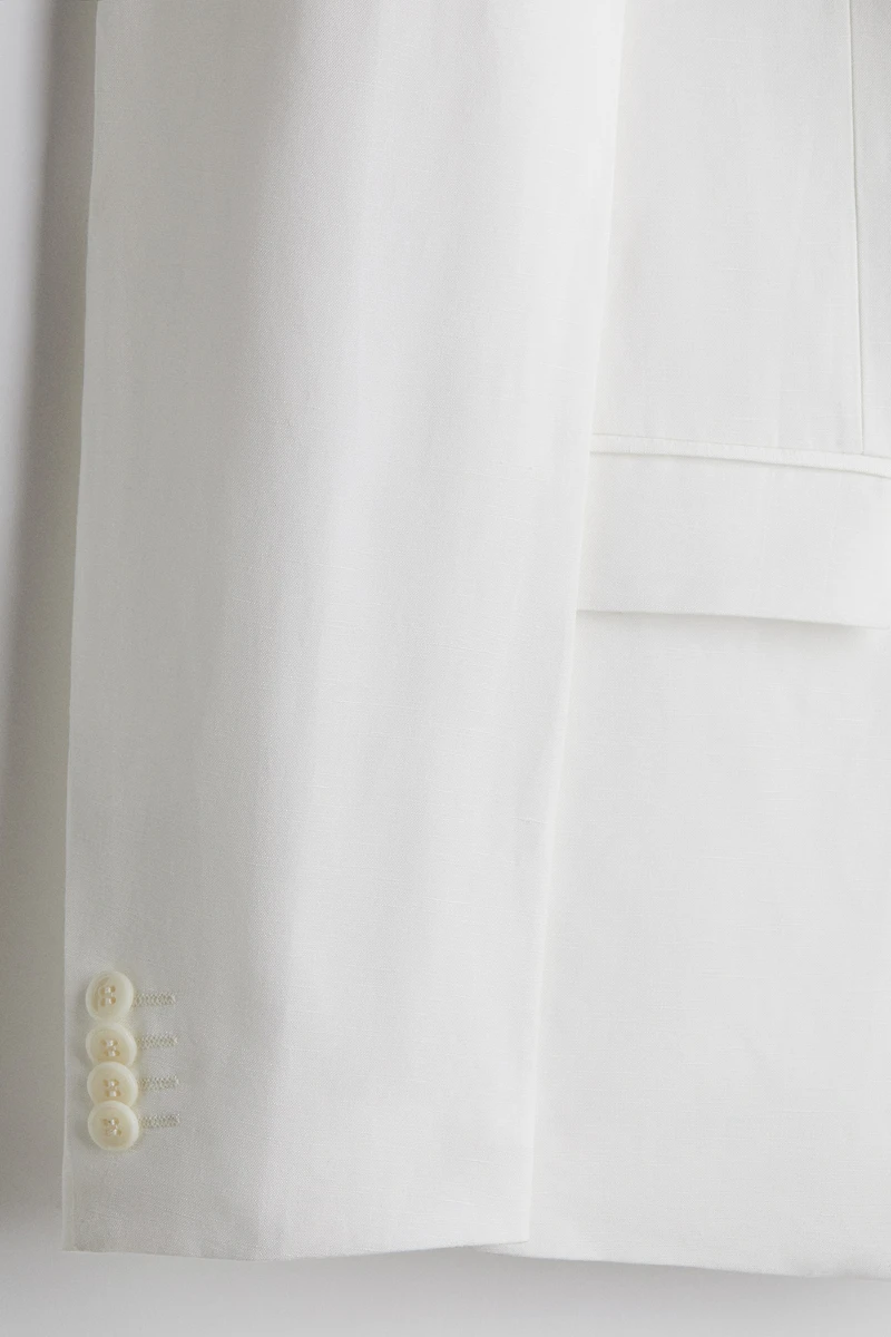 Regular-Fit Linen-Blend Jacket