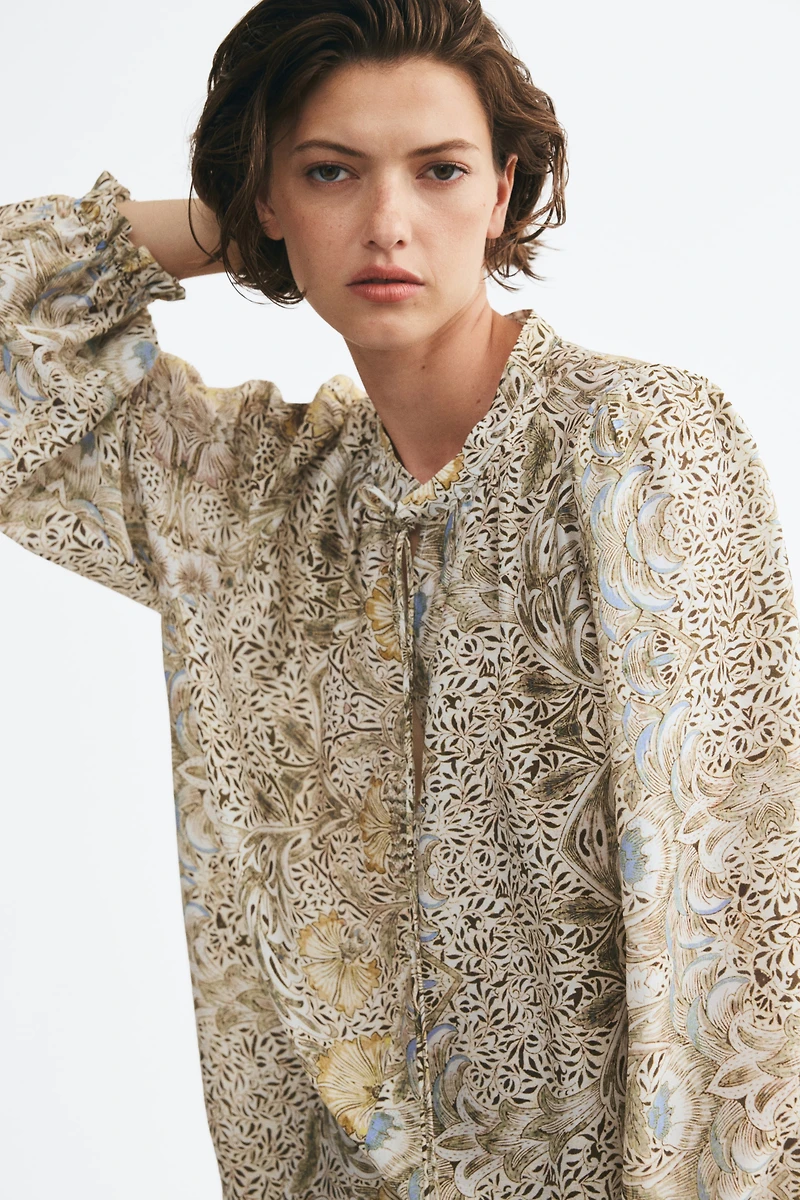 Tie-Detail Blouse
